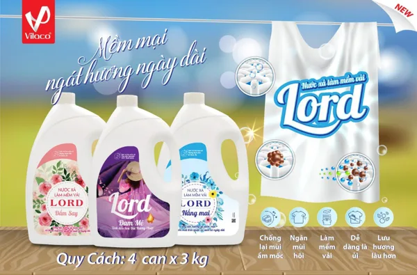 Lord fabric softener has many fragrances to choose from