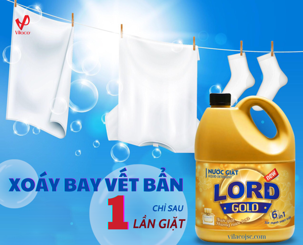 Lord Gold laundry detergent with perfume scent - Clean, safe, soft and fragrant