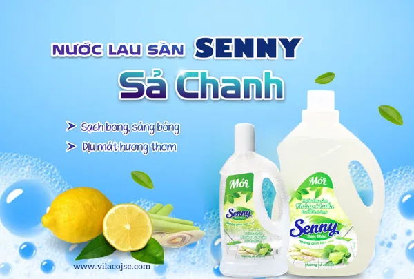 Fresh space, effective insect prevention with Senny lemongrass floor cleaner
