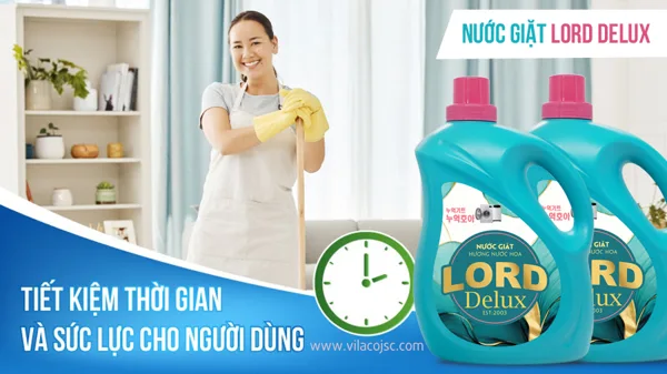 Nước giặt Lord Delux Xoáy Bay Vết Bẩn Cứng Đầu | Hương Thanh Lịch & Thời Thượng