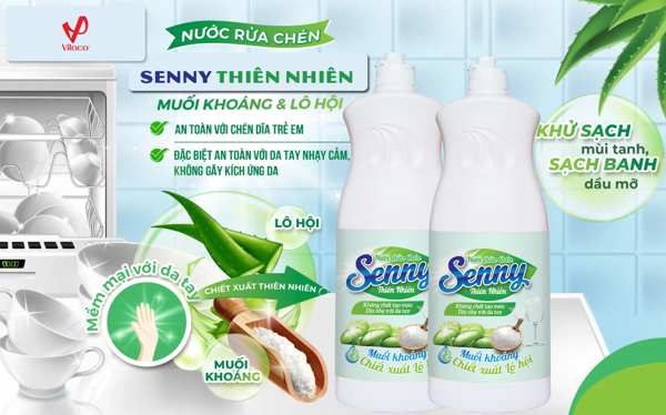 Nước rửa chén thiên nhiên Senny là “chiến thần” làm sạch mọi vết dầu mỡ