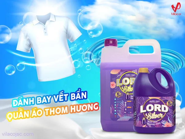 Nước giặt Lord Silver- Sạch thơm mềm mại suốt 24h