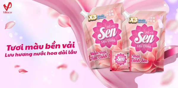 Tết Mềm Mại, Thơm Dịu Dàng Cùng Nước Xả Vải Sen