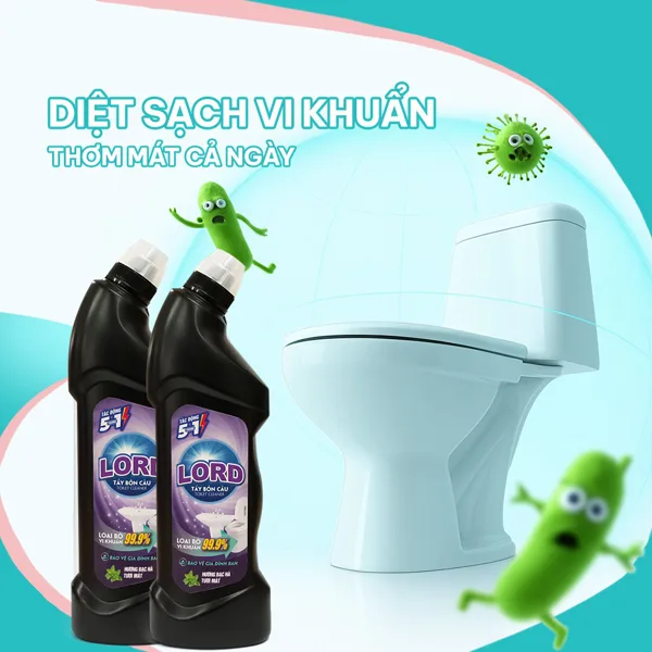 Tẩy Bồn Cầu Lord Hương Thơm Ngát – Giải Pháp Giữ Nhà Vệ Sinh Luôn Sạch Tinh Tươm