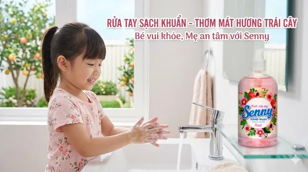 Nước Rửa Tay Senny Hương Trái Cây – Sạch Khuẩn Dịu Nhẹ, Thơm Mát Tự Nhiên
