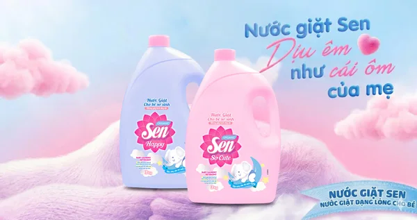 Bảo Vệ Làn Da Bé Yêu Với Nước Giặt Cho Bé Sơ Sinh Sen Dịu Nhẹ, An Toàn