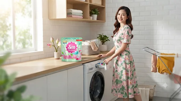 Viên Giặt Xả Sen Thanh Mát Tựa Cánh Sen – Trải Nghiệm Giặt Giũ Hiện Đại Cho Cuộc Sống Tiện Nghi