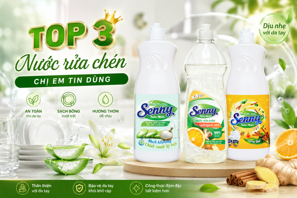 Top 3 Nước Rửa Chén Chị Em Tin Dùng – Bí Quyết Giữ Gian Bếp Luôn Sạch Đẹp