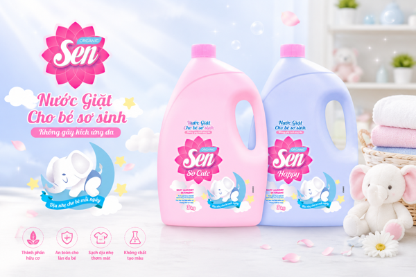 Nước Giặt Cho Bé Sơ Sinh Nên Chọn Loại Nào Tốt Và An Toàn?