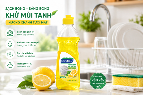 Tạm biệt mùi tanh, chào không gian bếp ngát hương chanh cùng Oroplus!