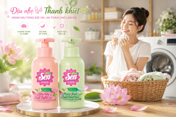 Nước Giặt Đồ Lót Sen Nature – Dịu Nhẹ, Sạch Thơm, Chuyên Biệt Cho Đồ Lót