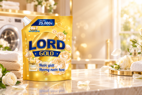 Nước Giặt LORD GOLD Hương Nước Hoa – Sạch Thơm Cho Cả Gia Đình