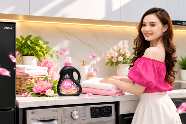 Nước Xả Vải Sen Huyền Bí Hương Nước Hoa – Bí Quyết Cho Quần Áo Mềm Mại, Thơm Cuốn Hút