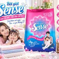 Bột Giặt Sense – Mềm Mại Cho Mẹ, Dịu Nhẹ Cho Bé, Sạch Thơm Mỗi Ngày