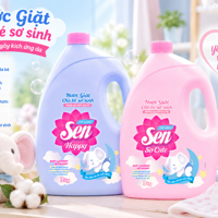 Nước Giặt Cho Bé Sơ Sinh Sen Organic 3kg – Dịu Nhẹ Cho Làn Da Bé, Sạch Thơm Mỗi Ngày