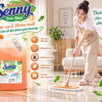 Nước Lau Sàn Senny Thiên Nhiên Hương Quế 3,8kg – Sàn Sạch Thơm Mát, Không Gian Trong Lành