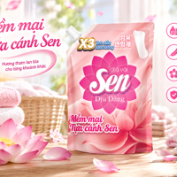 Nước Xả Vải Sen Dịu Dàng 3kg – Hương Thơm Lưu Hương, Mềm Mại Từng Sợi Vải