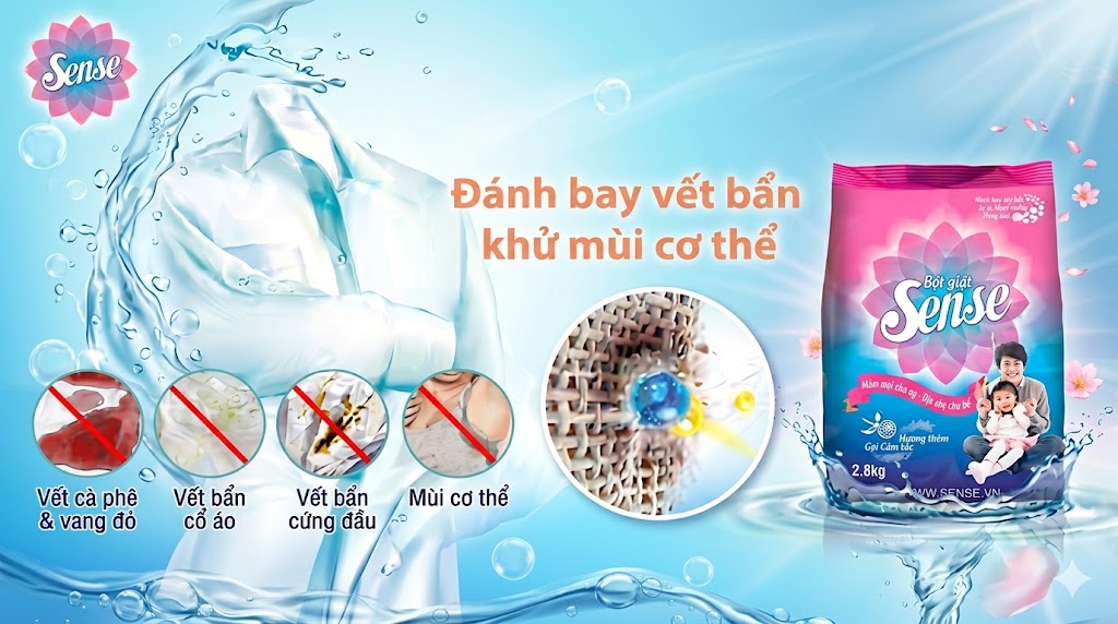 Bột giặt Sense