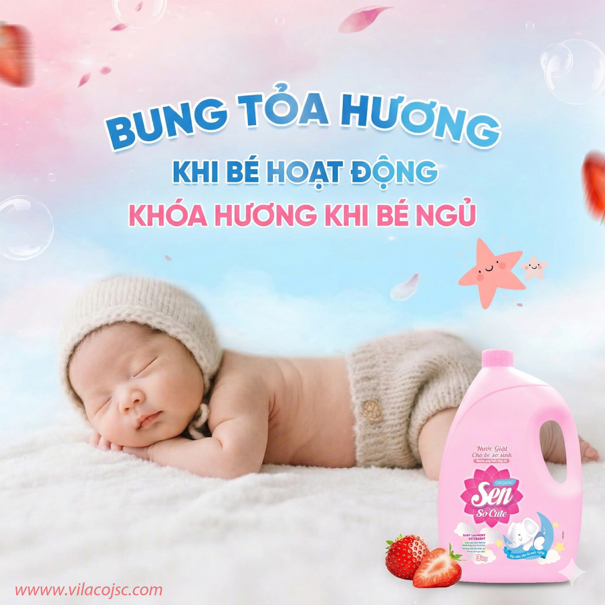 Nước Giặt Cho Trẻ Sơ Sinh Sen