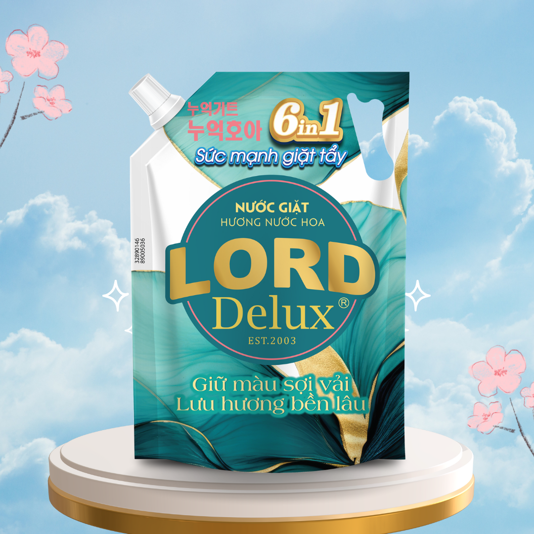 Nước Giặt Xả Lord Delux Hương Nước Hoa Pháp Sang Trọng