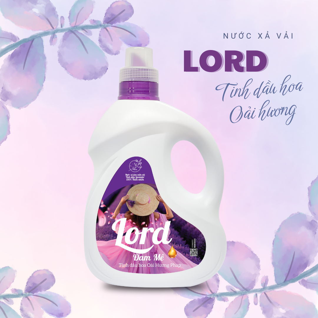 Nước xả vải Lord tinh dầu hoa Oải hương Pháp