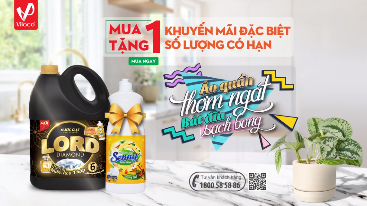 Chương trình khuyến mãi Nước Giặt Lord Diamond 3,5kg - MUA 1 TẶNG 1 (SỐ LƯỢNG CÓ HẠN)