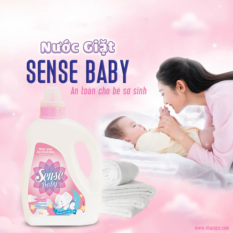 Giặt Sạch An Toàn Cho Bé Với Sense Baby - Bảo Vệ Từng Sợi Vải, Dịu Êm Từng Giấc Ngủ