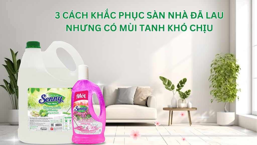 3 Cách Khắc Phục Sàn Nhà Đã Lau Nhưng Vẫn Có Mùi Tanh Khó Chịu