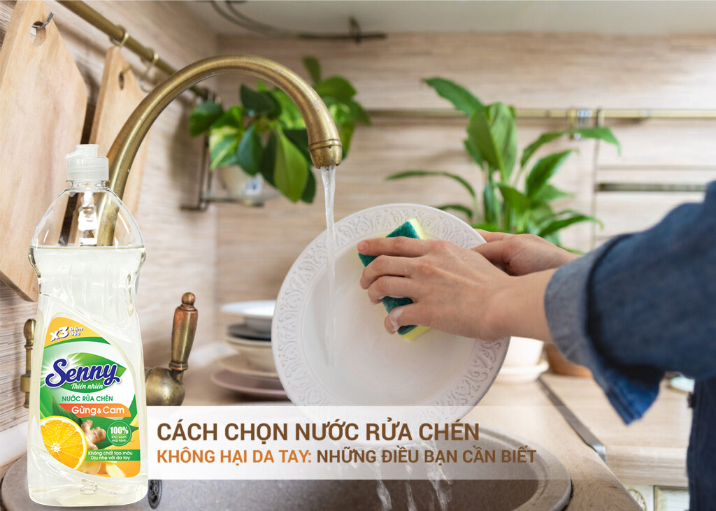 Nước Rửa Chén Senny Gừng & Cam – Sức Mạnh Tự Nhiên, Dịu Nhẹ Đôi Tay