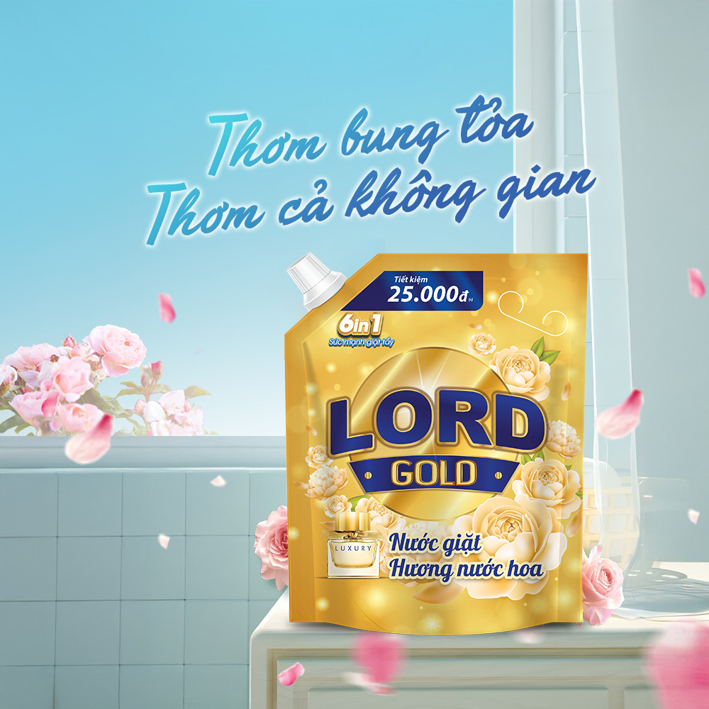 Sang Trọng Đậm Dấu Ấn – Nước Giặt Lord Gold Hương Nước Hoa Tinh Tế 