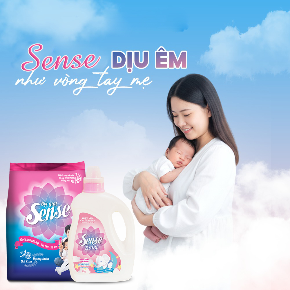 Sạch Mềm Thơm Lâu – Sense Hương Ngọt Ngào Dành Riêng Cho Gia Đình