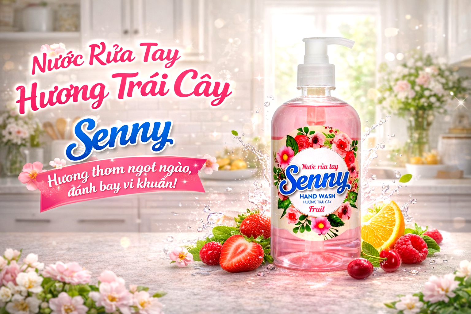 Tết Sạch Khuẩn, Tay Thơm Ngọt Ngào Với Senny Hương Trái Cây