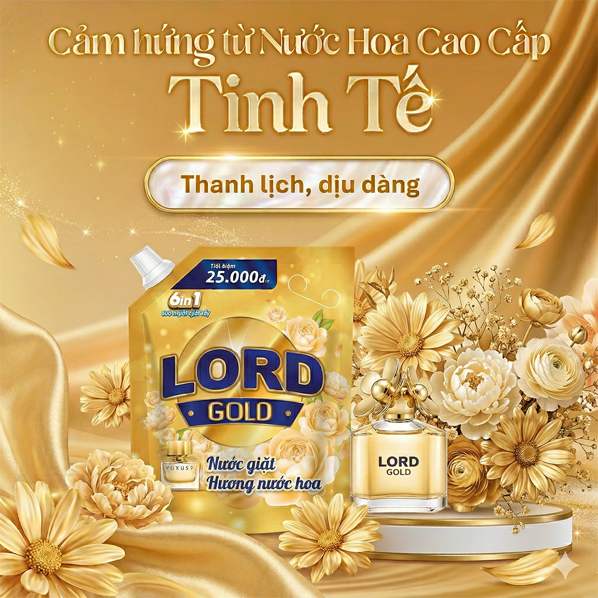Chị Em Tin Chọn Nước Giặt Lord Gold – Thơm Lâu Như Nước Hoa