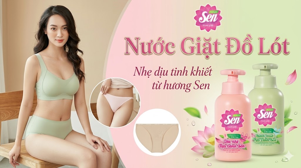 Nước Giặt Chuyên Biệt Cho Đồ Lót Sen Có Gì Hot? Review Từ A-Z