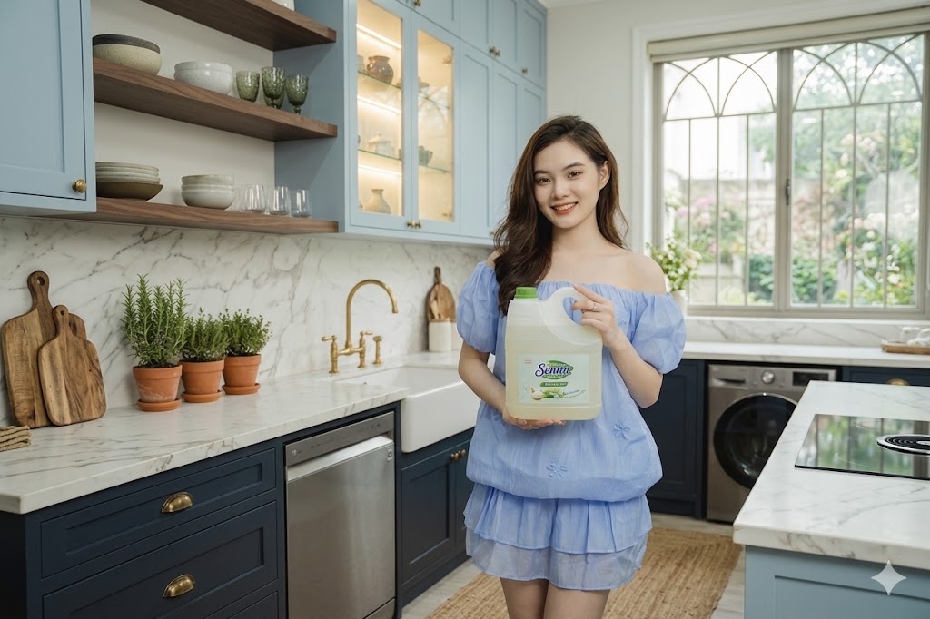 Nước Rửa Chén Senny Thiên Nhiên Tinh Chất Lô Hội – Giải Pháp Làm Sạch An Toàn, Dịu Nhẹ