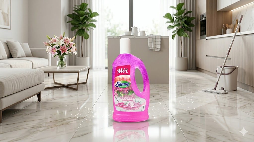 Nước Lau Sàn Senny Hương Hoa Lily – Sạch Khuẩn Hiệu Quả, Hương Thơm Thanh Khiết