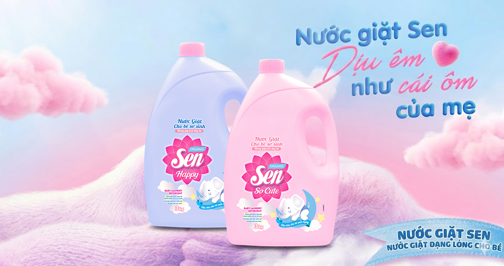 Bảo Vệ Làn Da Bé Yêu Với Nước Giặt Cho Bé Sơ Sinh Sen Dịu Nhẹ, An Toàn