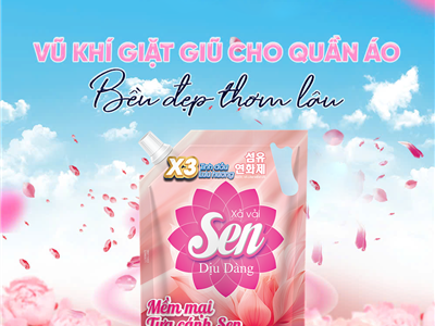 Mềm Mại Từng Sợi Vải, Dịu Êm Từng Cái Chạm – Nước Xả Vải Sen 