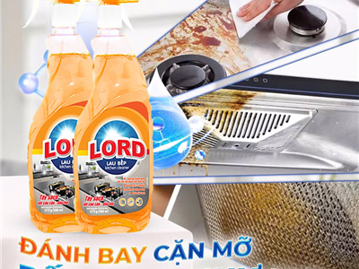 Gian Bếp Sáng Như Mới Với Nước Lau Bếp LORD hương chanh