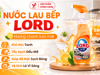 Nước Lau Bếp Lord Hương Chanh – Giải Pháp Tẩy Sạch Dầu Mỡ Hiệu Quả Cho Mọi Gian Bếp