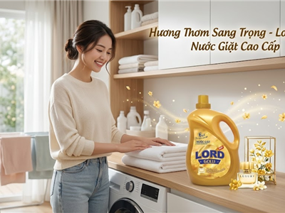 Nước Giặt Lord Gold Hương Nước Hoa – Khi Quần Áo Không Chỉ Sạch Mà Còn “Có Gu”
