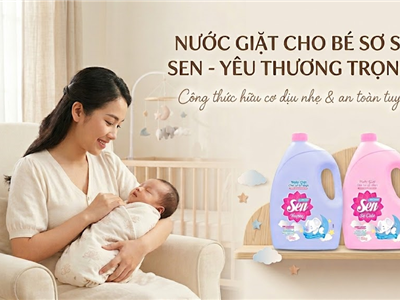 Mẹ Bỉm Sữa Tin Chọn Nước Giặt Cho Bé Sơ Sinh Sen – Dịu Nhẹ Cho Da Bé, An Tâm Cho Cả Gia Đình