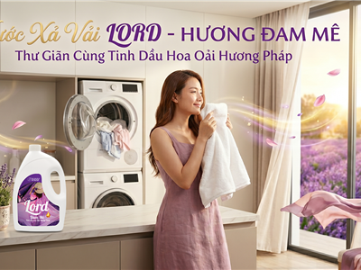 Nước Xả Vải Lord Tinh Dầu Hoa Oải Hương Lavender Pháp – Bí Quyết Cho Quần Áo Thơm Lâu, Mềm Mại