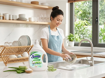 Nước Rửa Chén Senny Thiên Nhiên Tinh Chất Lô Hội – Làm Sạch Dầu Mỡ, Dịu Nhẹ Cho Da Tay