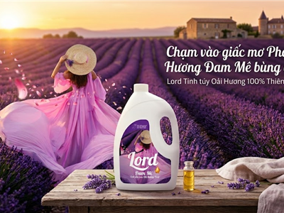 Nước Xả Vải Lord Hương Đam Mê Tinh Dầu Hoa Oải Hương Lavender Pháp – Lưu Hương Quyến Rũ, Chăm Sóc Quần Áo Mềm Mại