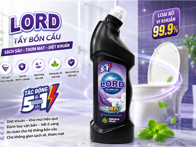Tẩy Bồn Cầu Lord Hương Thơm Ngát: Bí Quyết Giữ Nhà Tắm Sạch Bóng, Ngát Hương