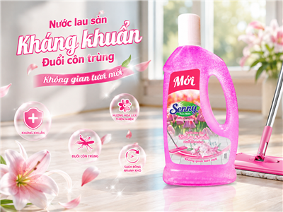 Nước lau sàn Senny hương hoa Lily: Sạch bóng, ngát hương, bảo vệ tổ ấm của bạn