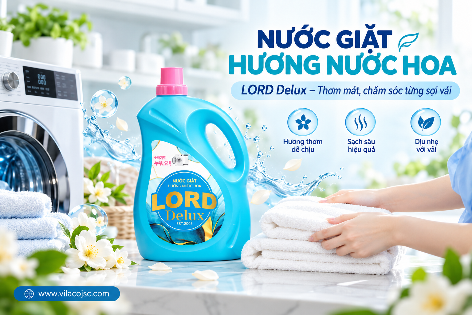 Trải Nghiệm Nước Giặt LORD Delux – Quần Áo Thơm Mát, Giặt Giũ Nhẹ Nhàng Mỗi Ngày