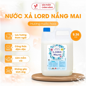 Nước Xả Làm Mềm Vải Lord Hương Nắng Mai 9.36kg