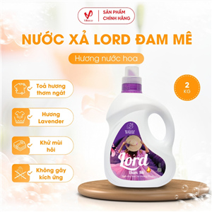 Nước Xả Vải Lord Hương Đam Mê Tinh Dầu Hoa Oải Hương Lavender Pháp 2kg